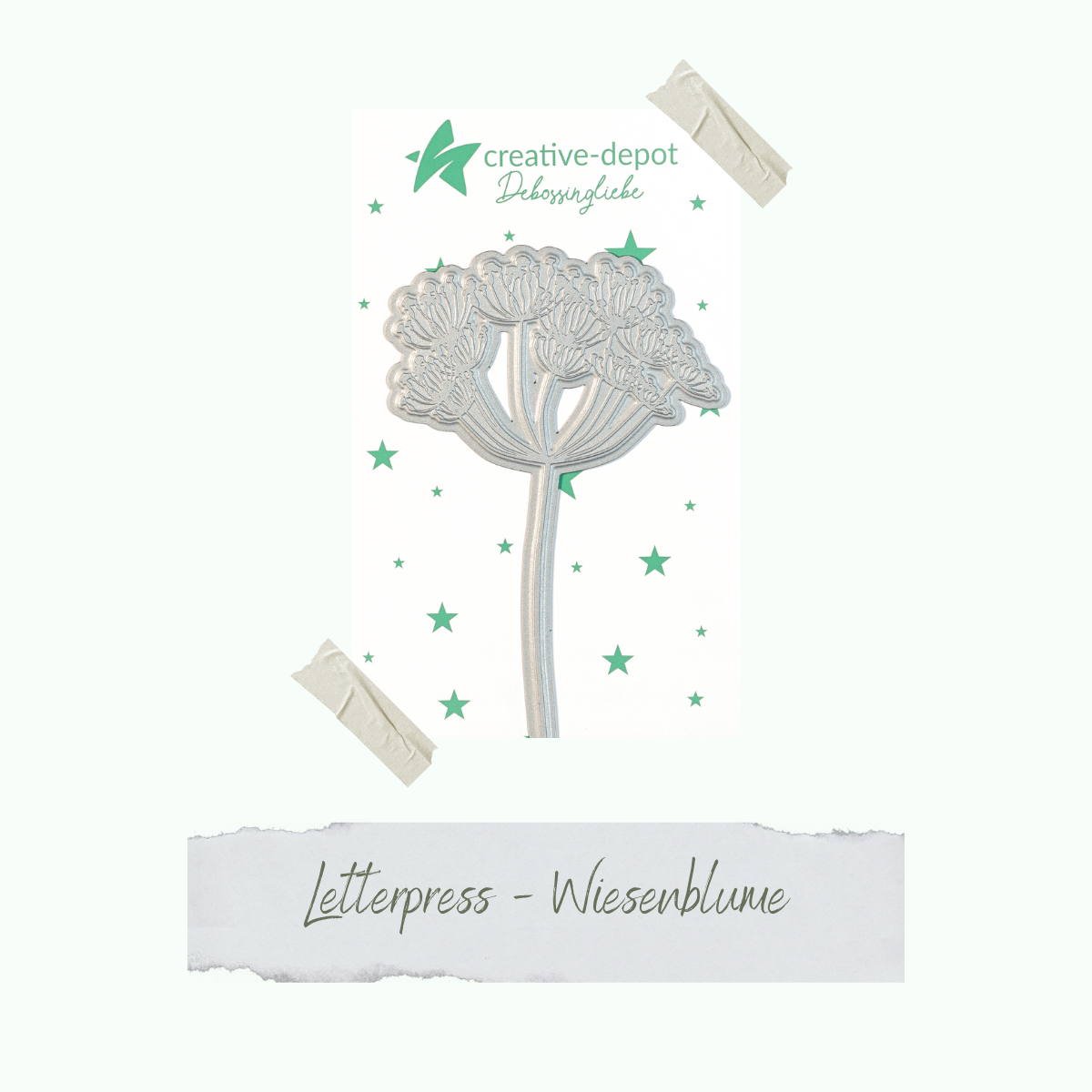 CD-LP-007_Debossing-Platte-Wiesenblume Wiesenblume - Debossingliebe