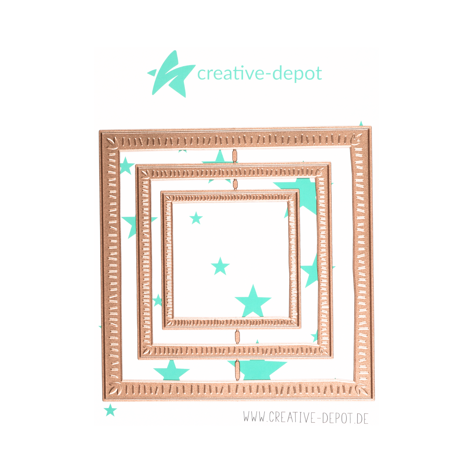 Basic - Aufleger mit Doodle Rahmen - Quadrat
