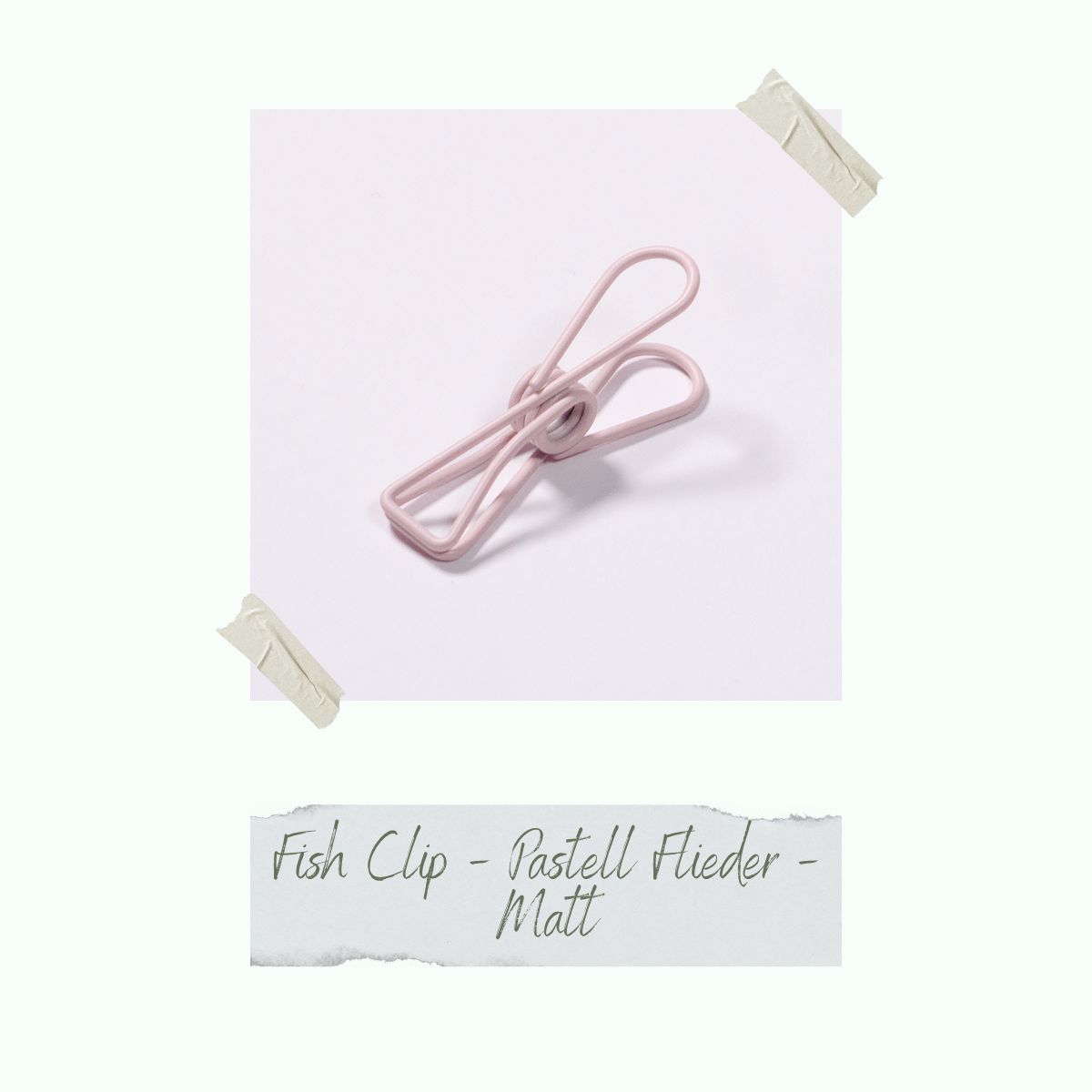 Fish Clip - Pastell Flieder - Matt