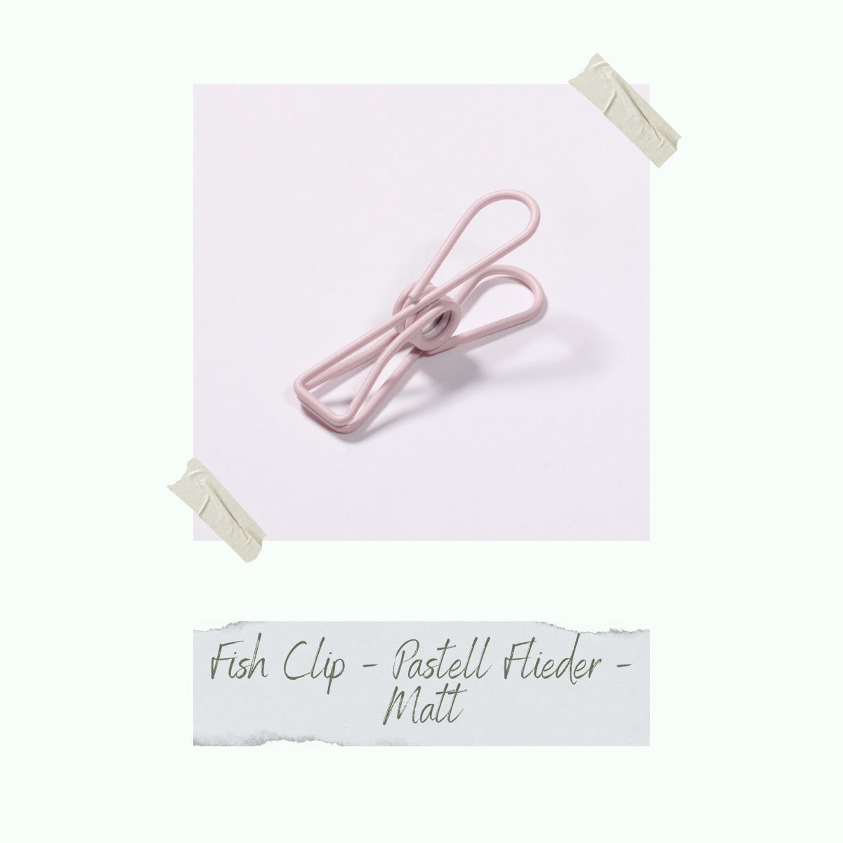 CD-ZB-042_Fish-Clip-Pastell-Flieder-Matt-einzeln Fish Clip - Pastell Flieder - Matt