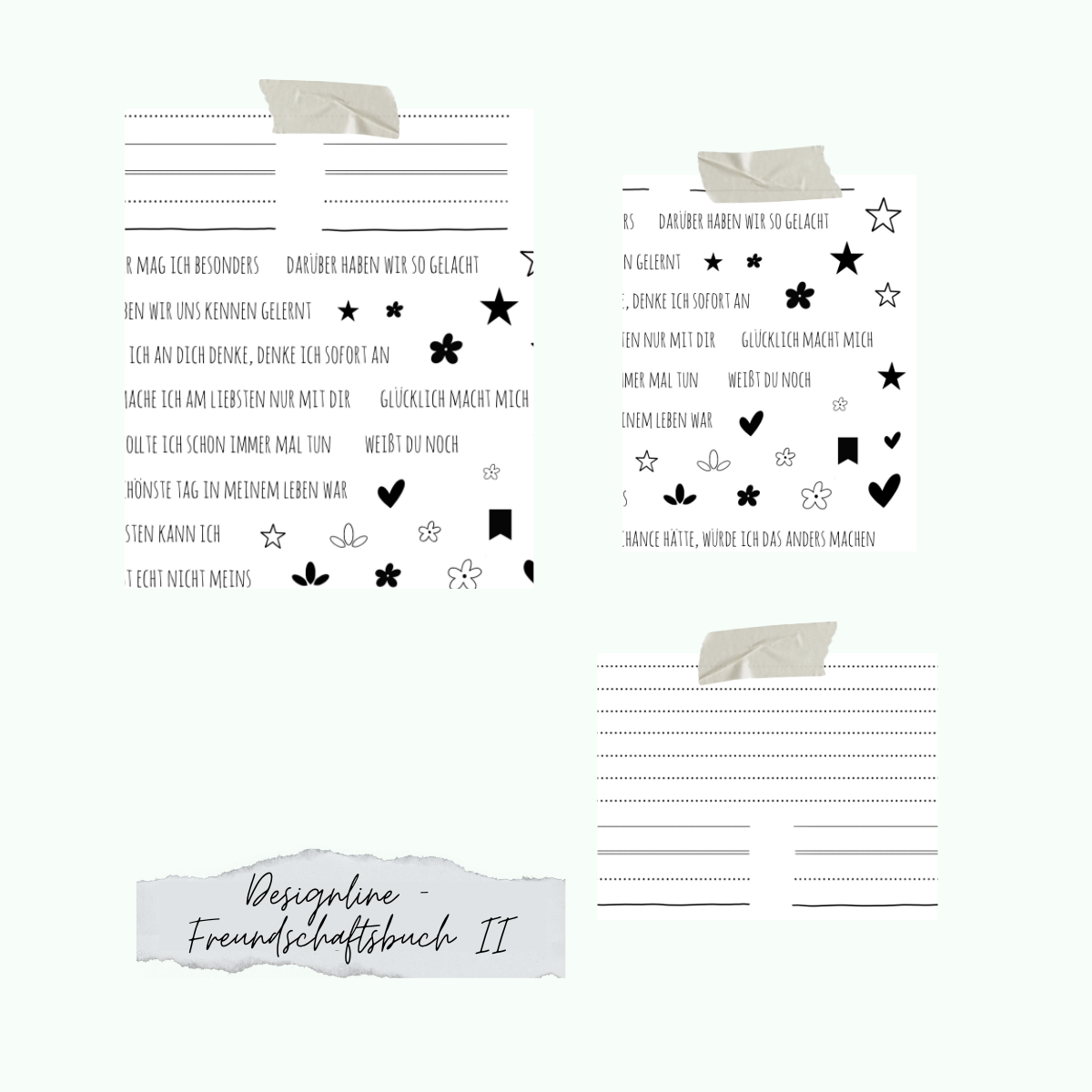 Stamp set - Designline - Freundschaftsbuch II