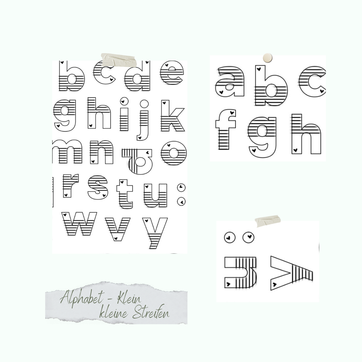 Alphabet-Klein-kleine-Streifen