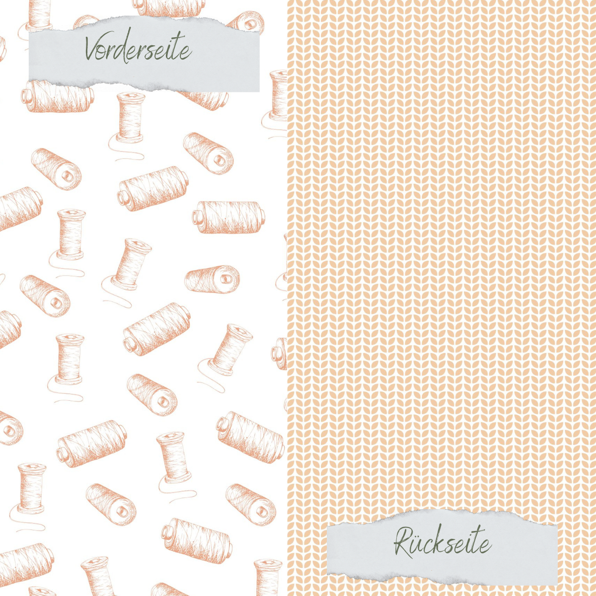 Papel de diseño - Designline - Garnrollen - Doppelseitig bedruckt