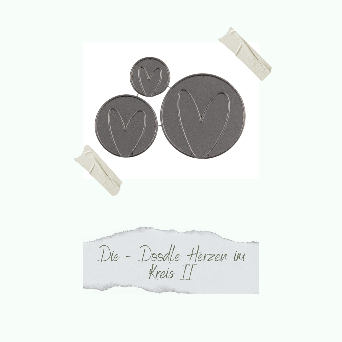 Die - Doodle Herzen im Kreis II - Nur noch so lange der Vorrat reicht