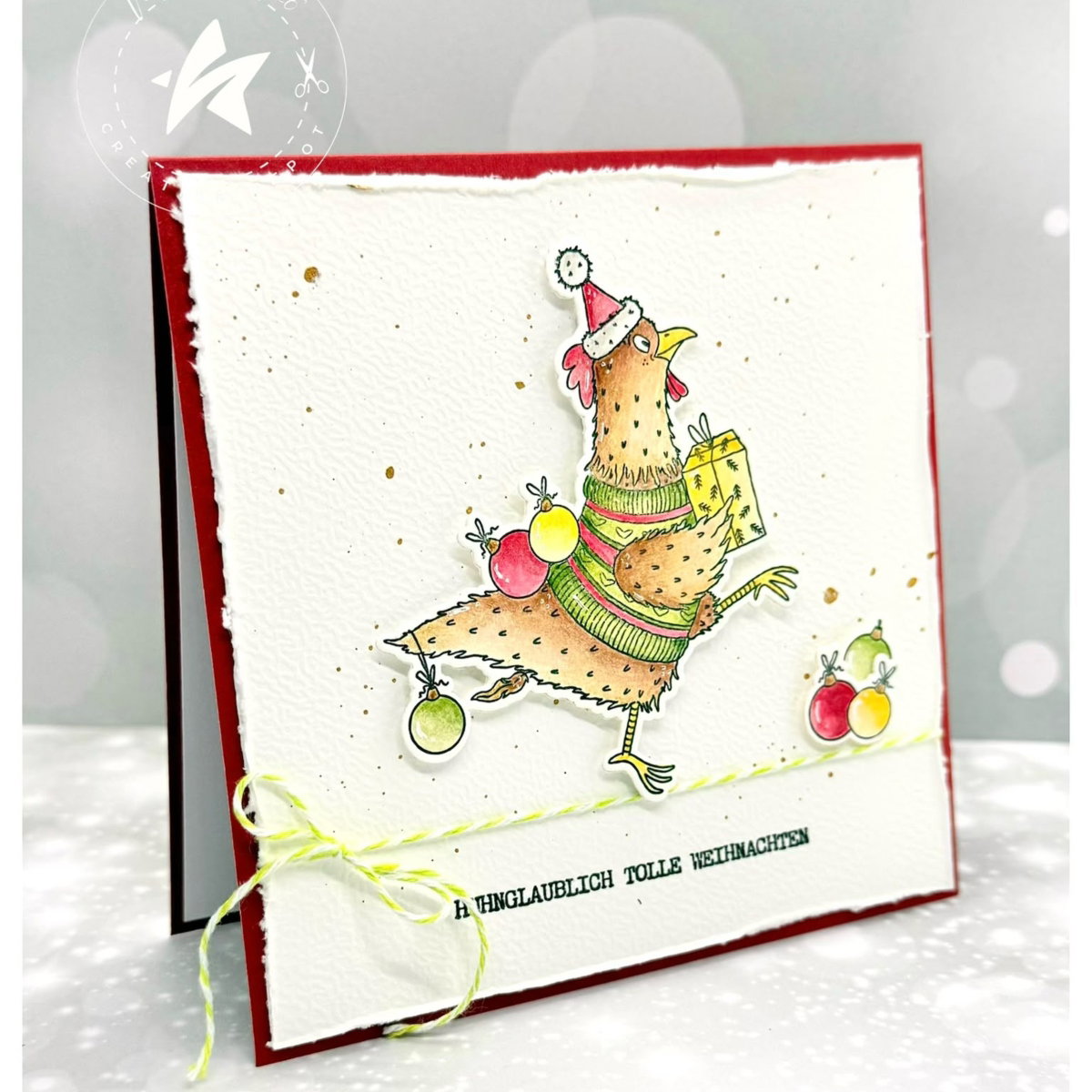 Stempelset - Weihnachtshühner
