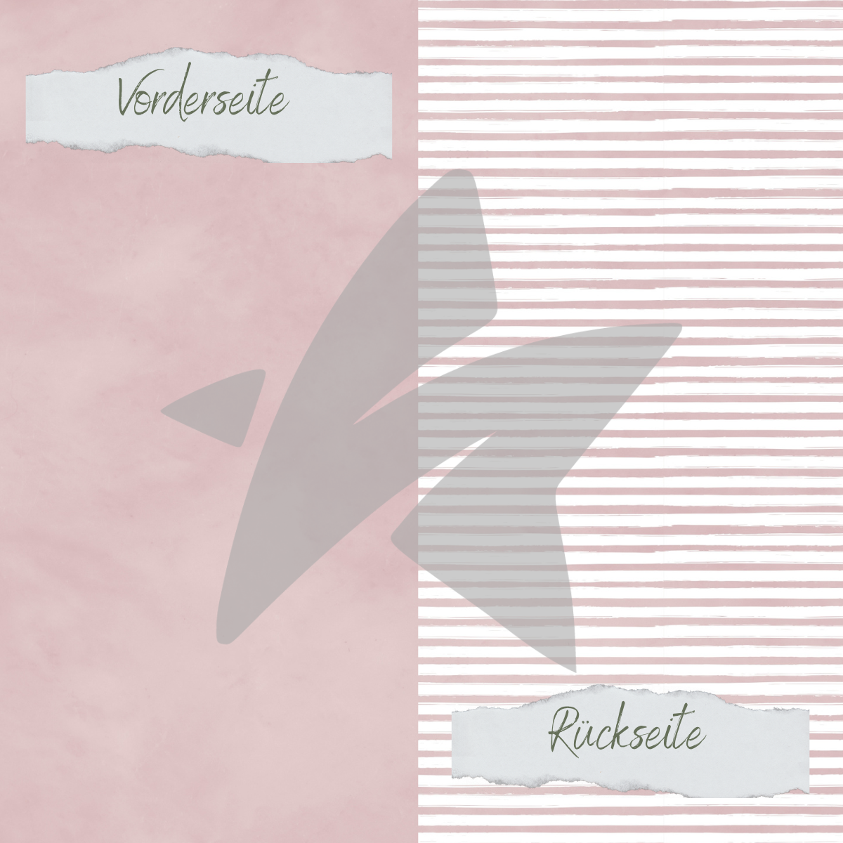 CD-BP-001-Basic-Blush-Streifen-Uni Designpapier - Basic - Blush - Streifen + Uni - Doppelseitig bedruckt