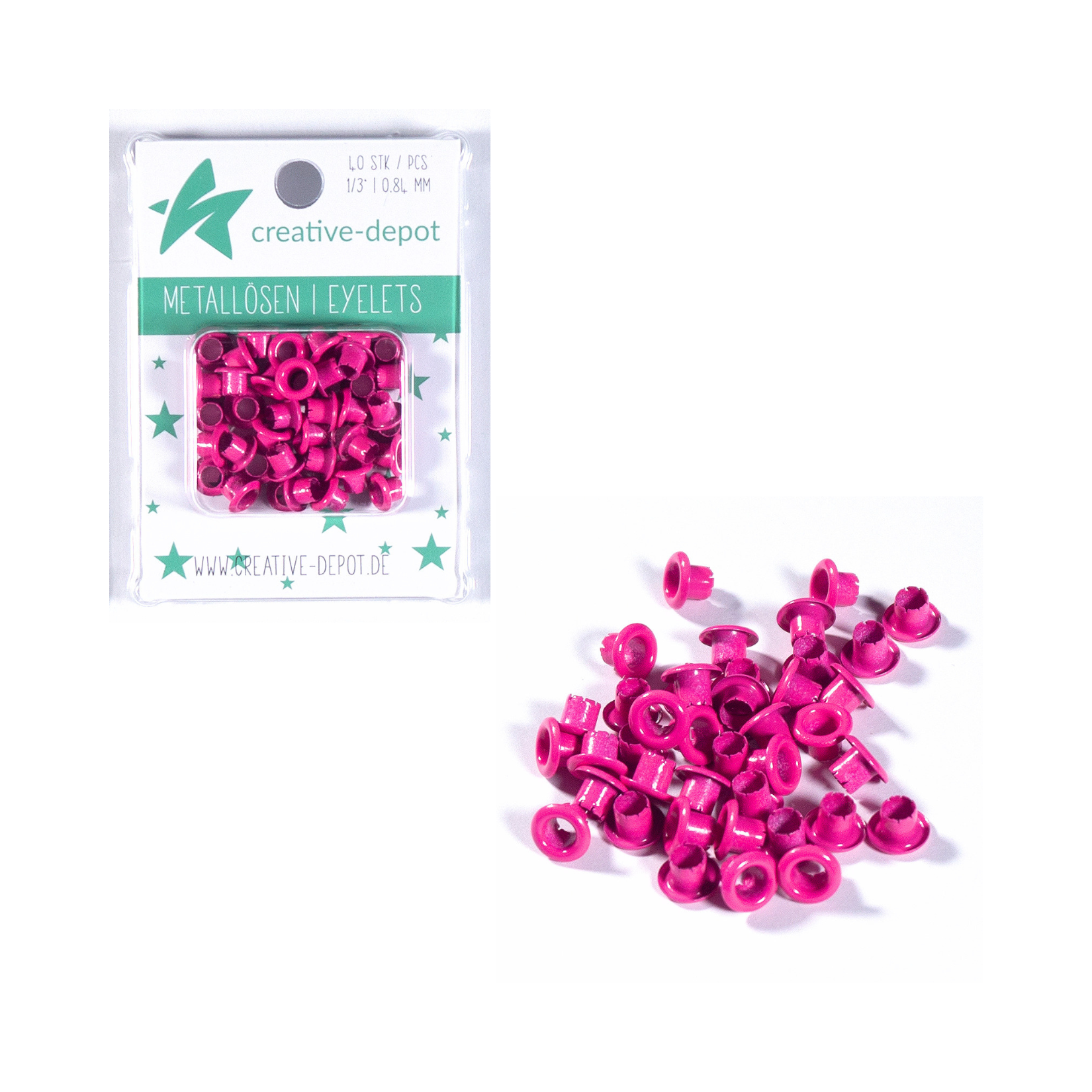 Eyelets - Knallpink - 8mm