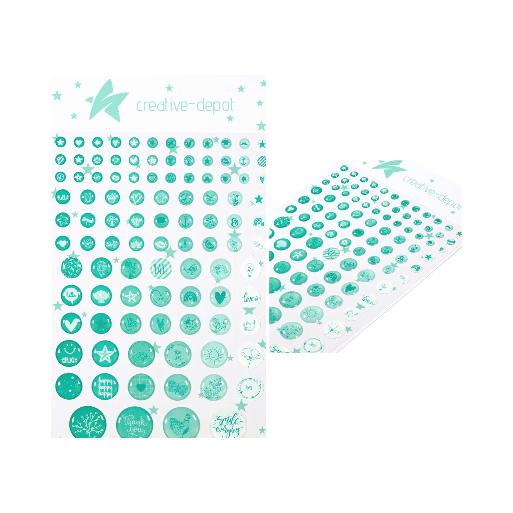 Enamel Dots - Motive - Sommertürkis