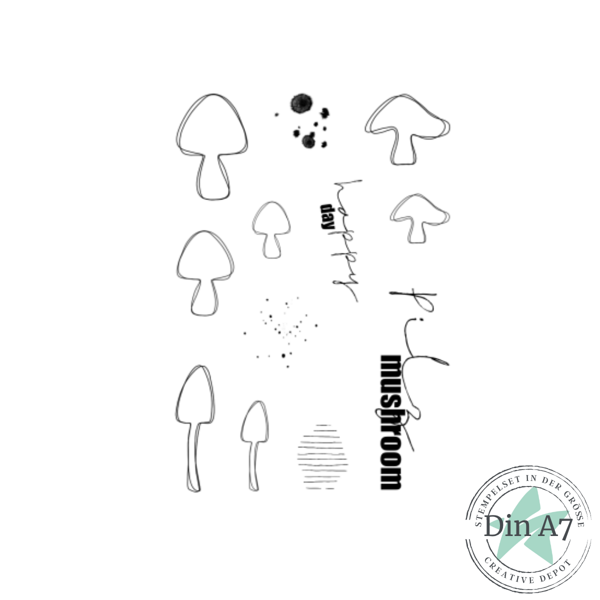 Stempelset - Mushroom