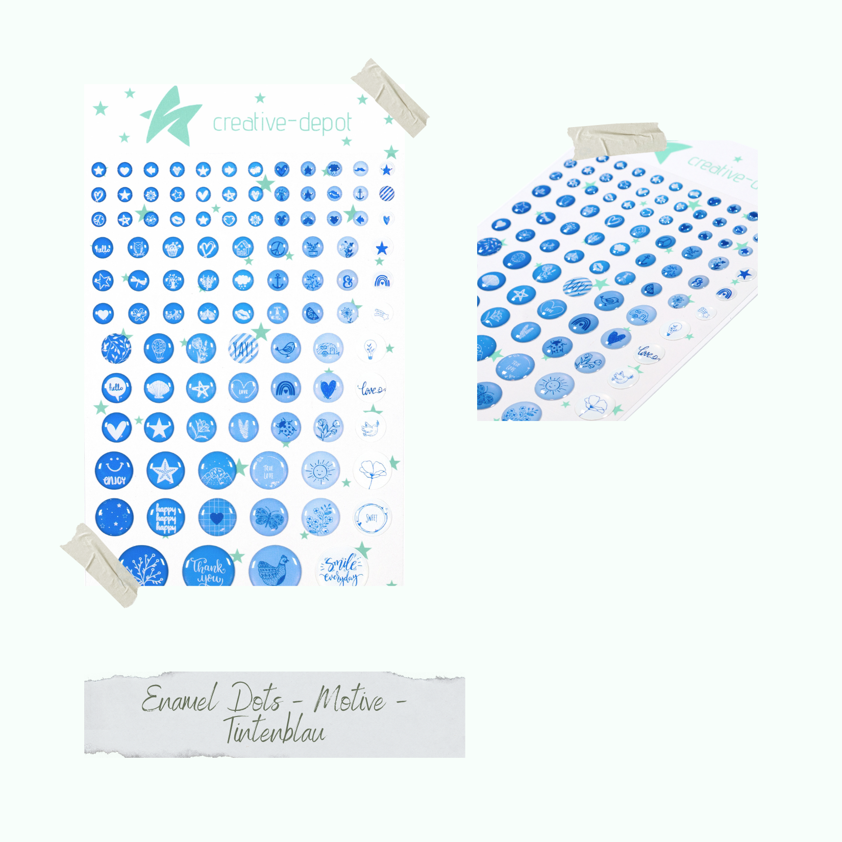 Enamel Dots - Motive - Tintenblau Enamel Dots - Motive - Tintenblau