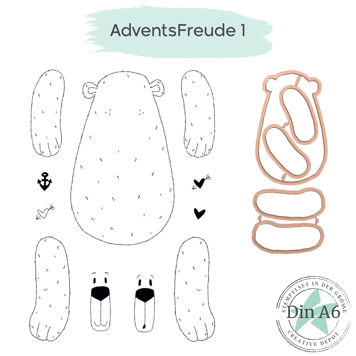 Adventsfreude 1 - Hampelbär