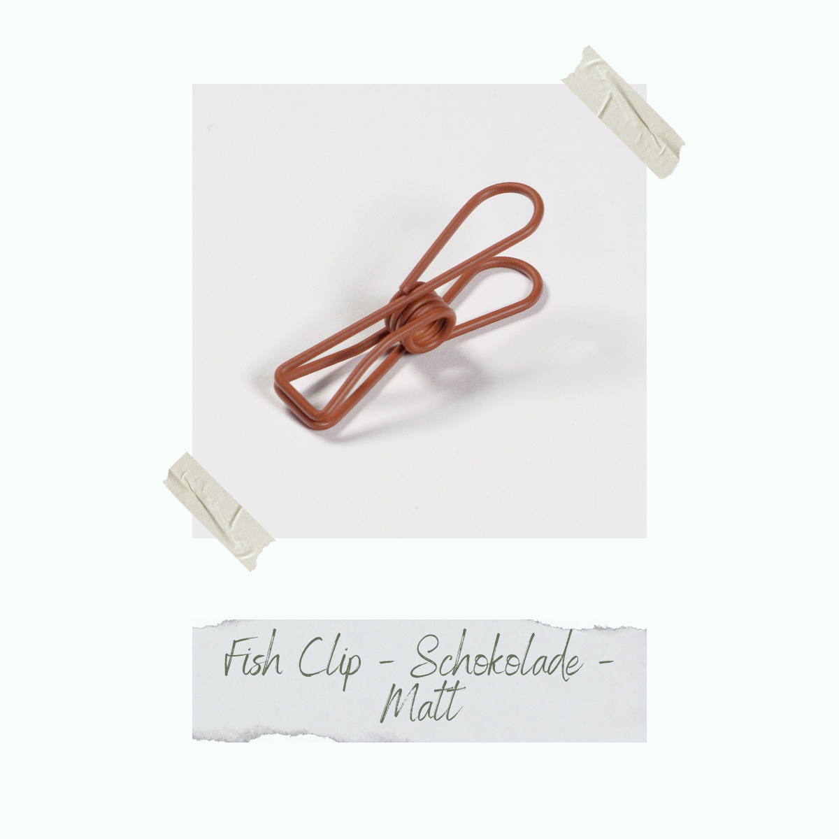 CD-ZB-096_Fish-Clip-Schokolade-Matt Fish Clip - Schokolade