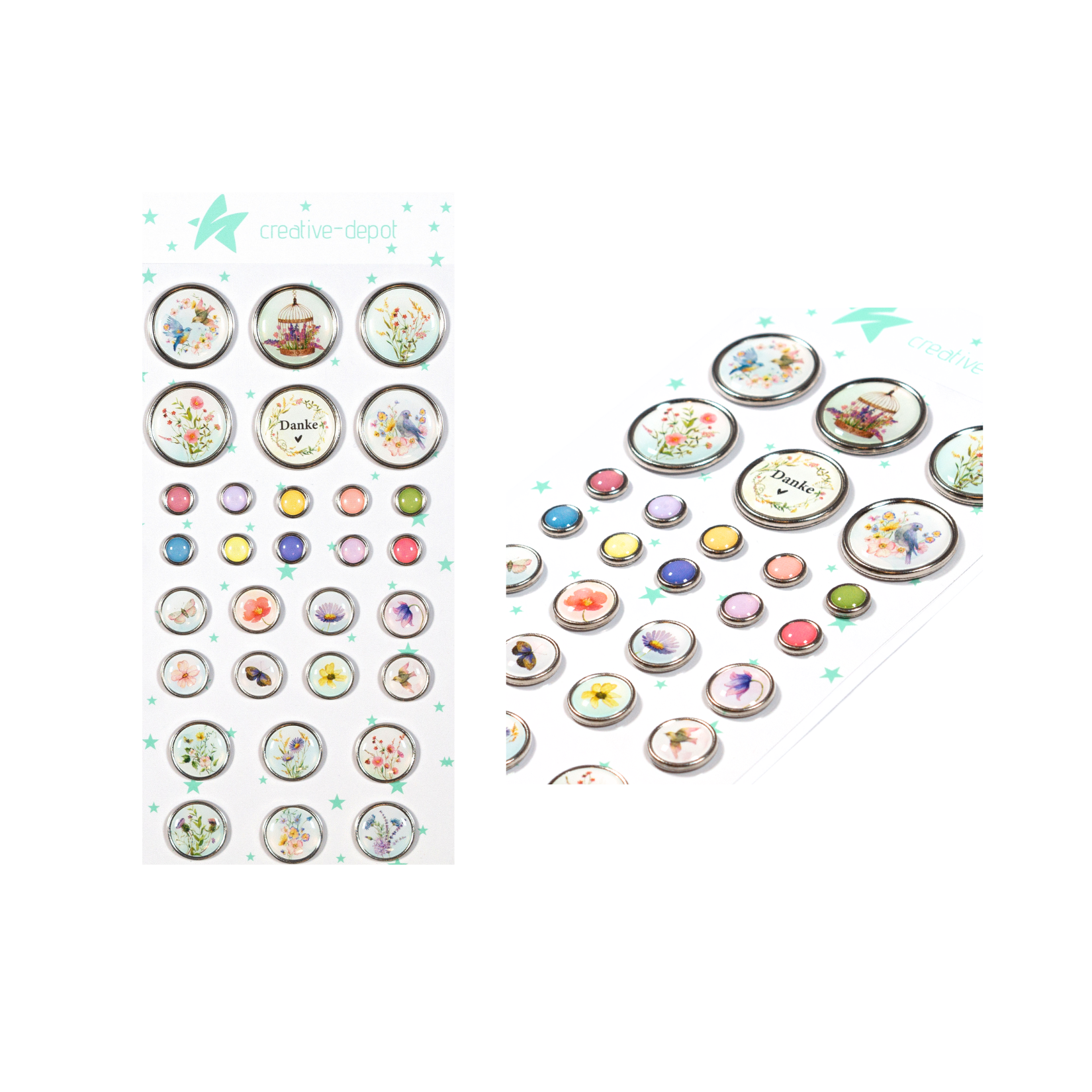 Dekorative Ziernieten - Sommergarten