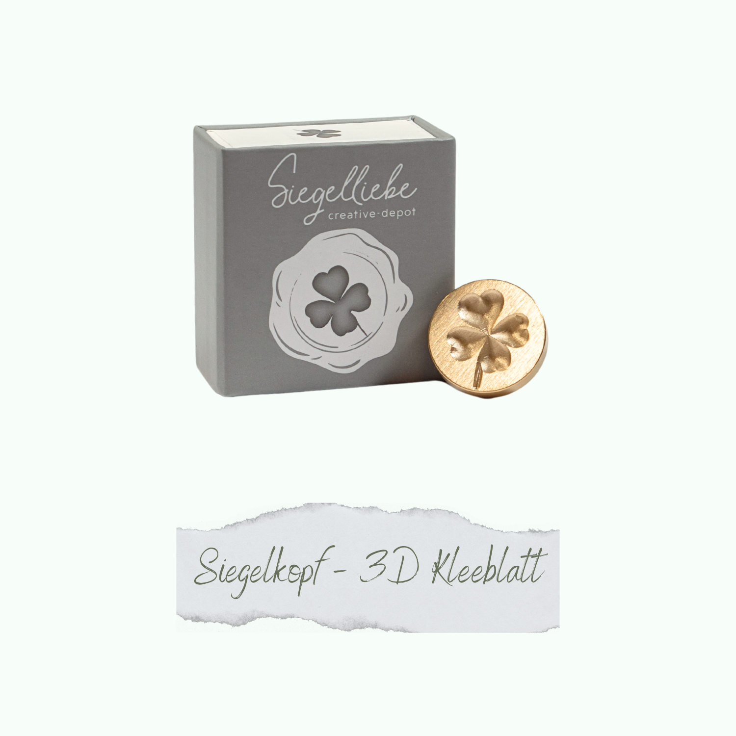 Siegelkopf - 3D Kleeblatt - Siegelliebe