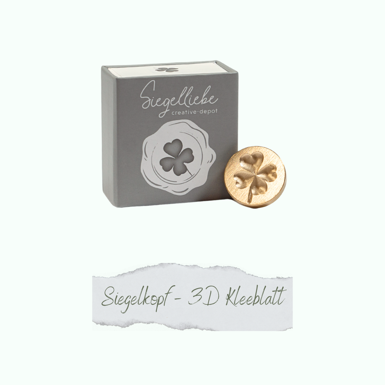 Siegelkopf - 3D Kleeblatt - Siegelliebe Siegelkopf - 3D Kleeblatt - Siegelliebe