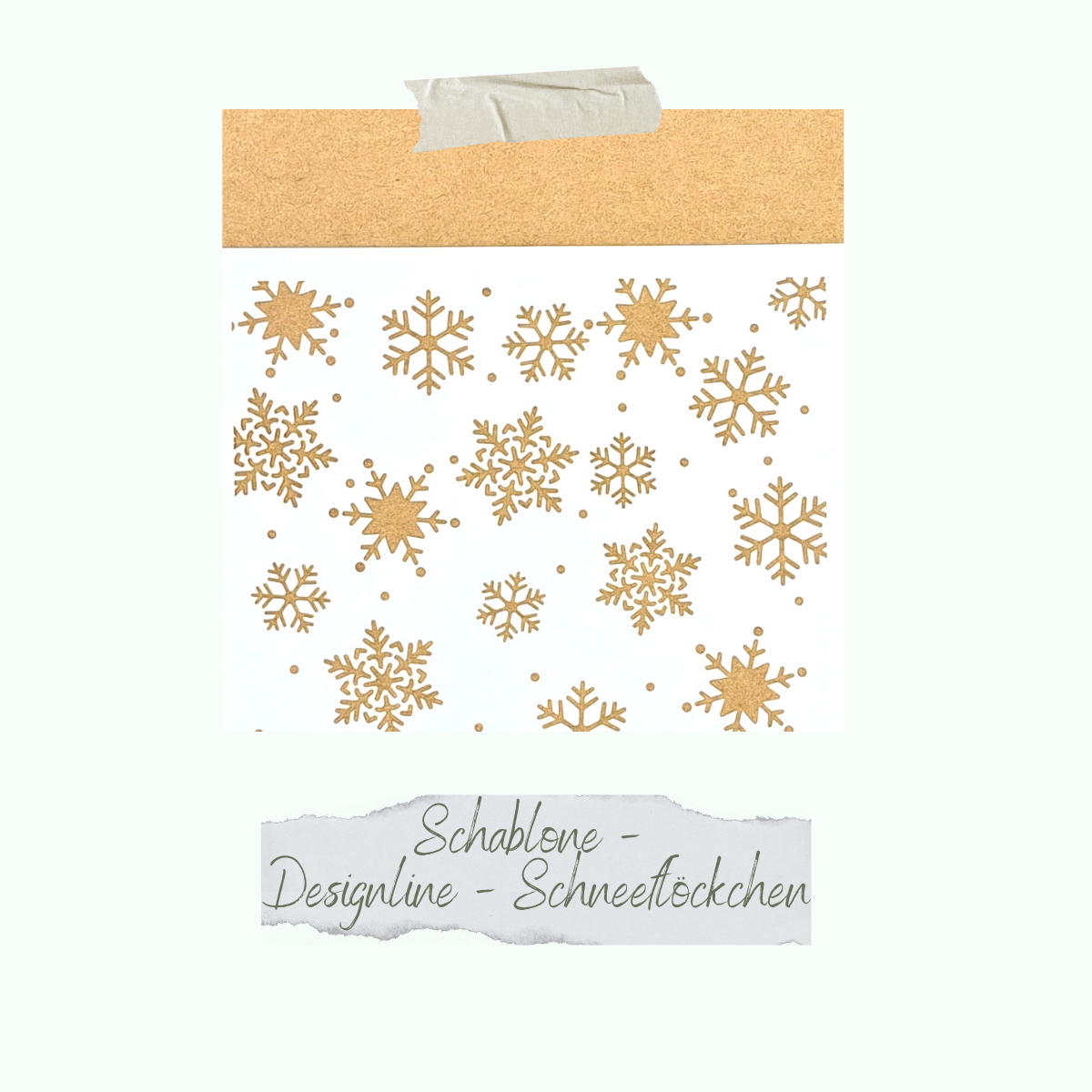 CD-SC-050-Designline-Schneefl-ckchen Schablone - Designline - Schneeflöckchen