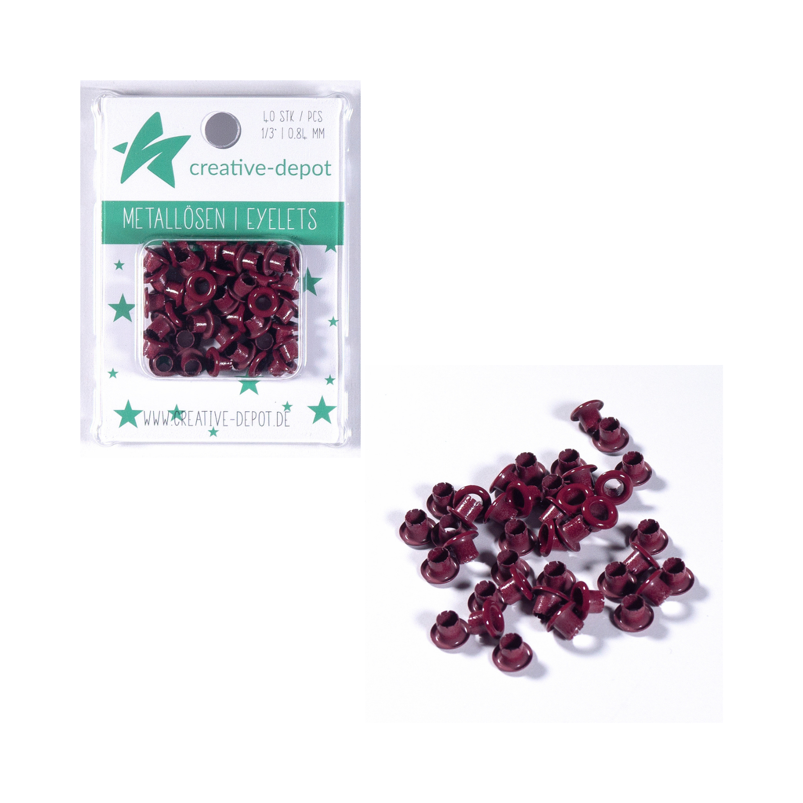 Eyelets - Chili - 8mm