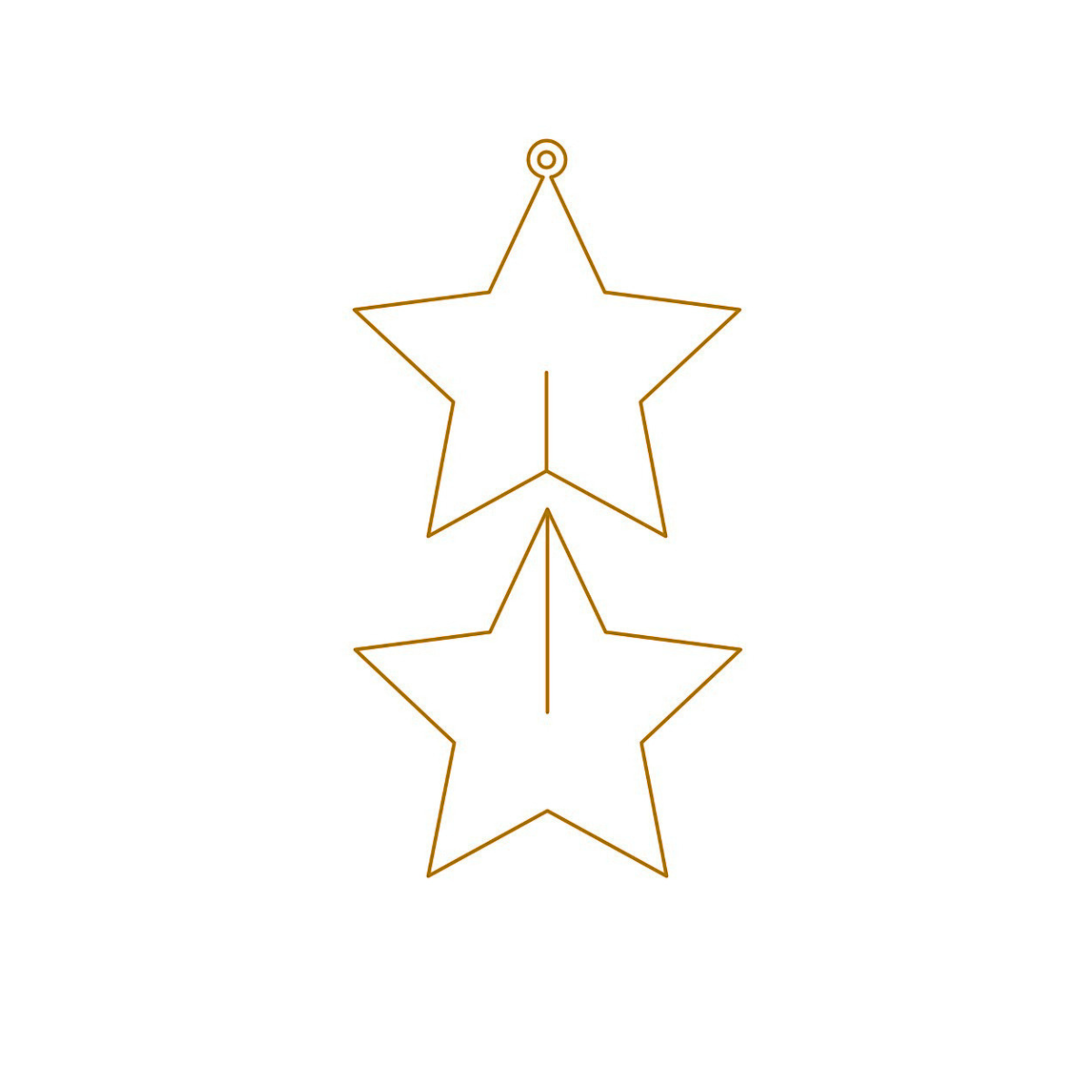 La «estrella para encajar» —grande—