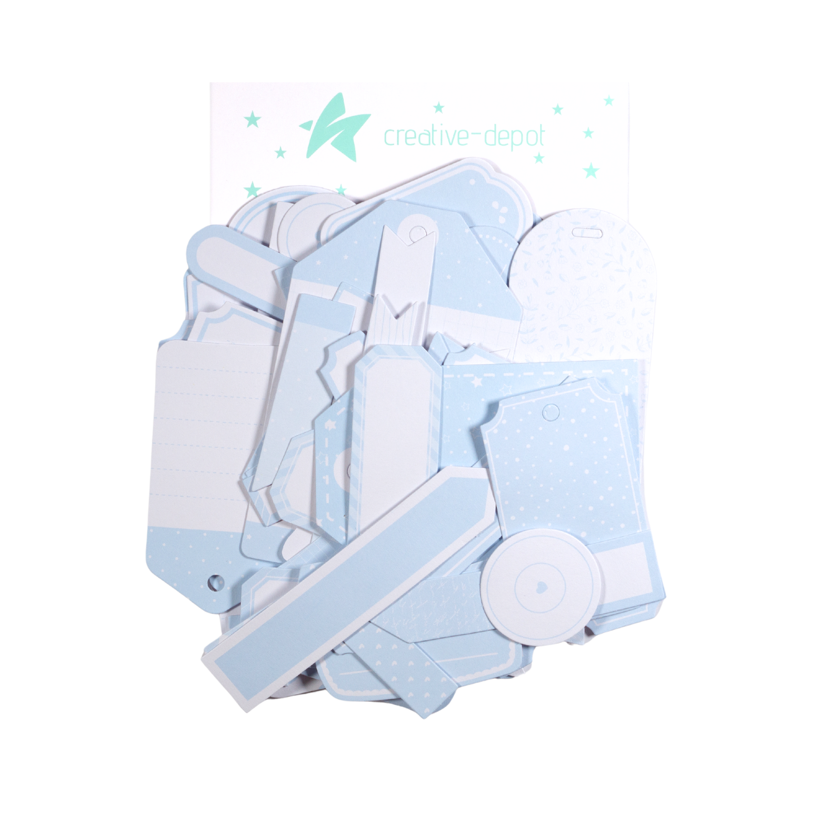 Die Cuts - Tags & Labels - Baby Blau