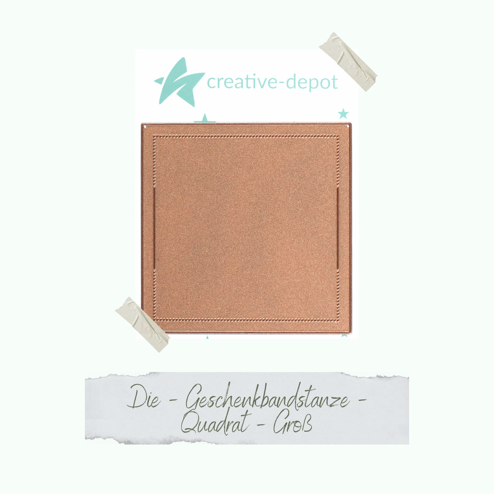 Die - Basic - Geschenkbandstanze - Quadrat - Groß