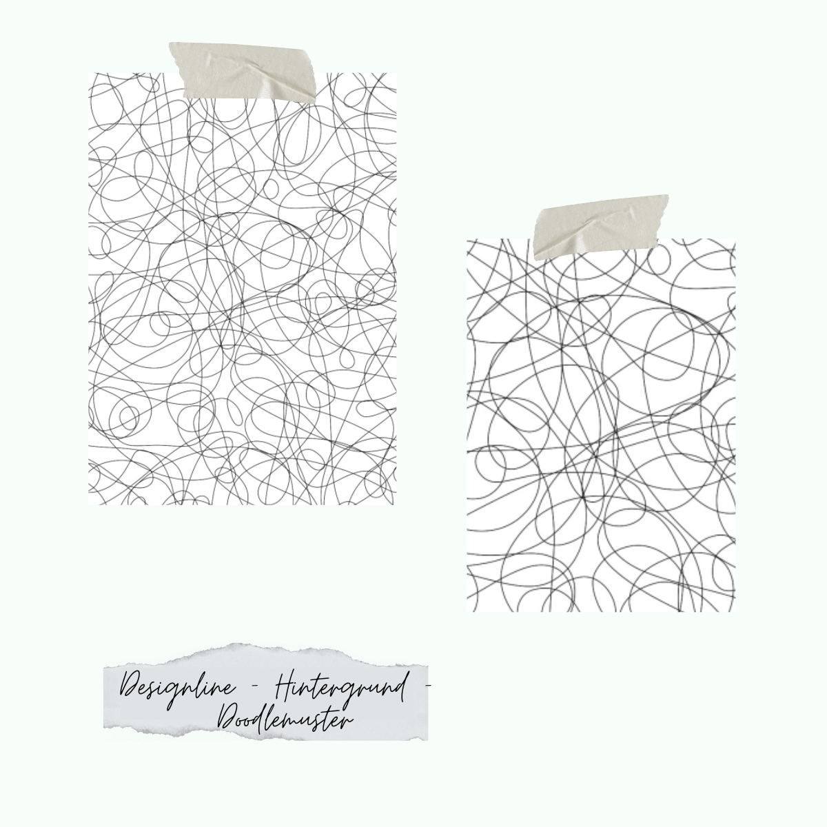 Designline-Hintergrund-Doodlemuster