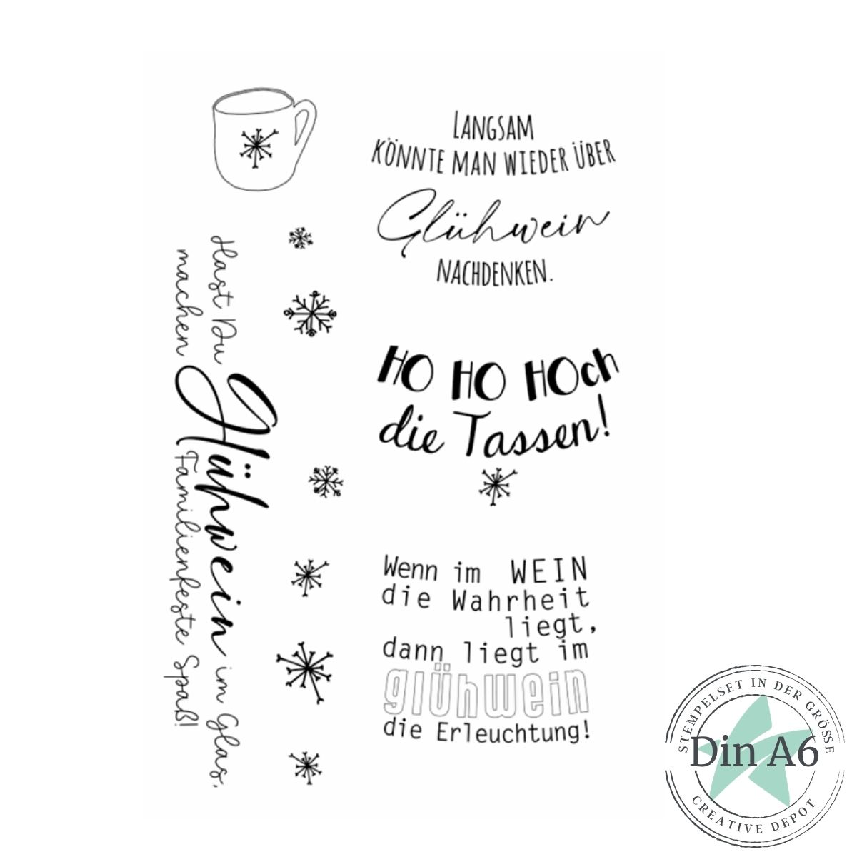 Jeu de timbres - Designline - Glühwein I