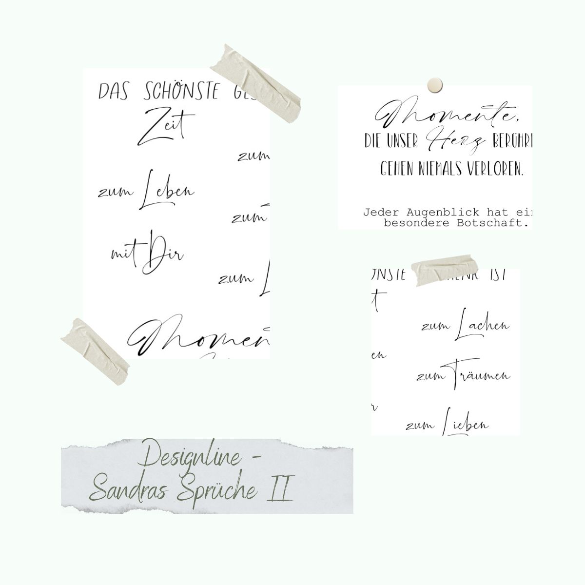 Stamp set - Designline - Sandras Sprüche II