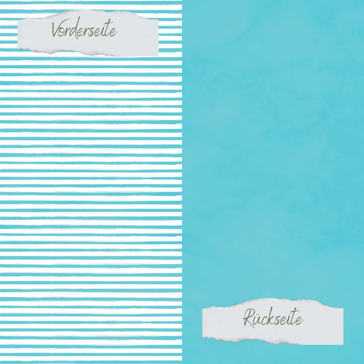 CD-BP-141 Papel de diseño - Basic - Pool - Streifen + Uni - Beidseitig bedruckt