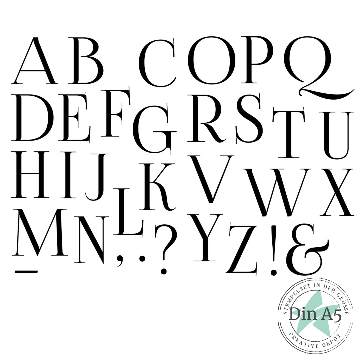 Bundle - Stempelsets - Elegantes Alphabet Teil 1 & 2