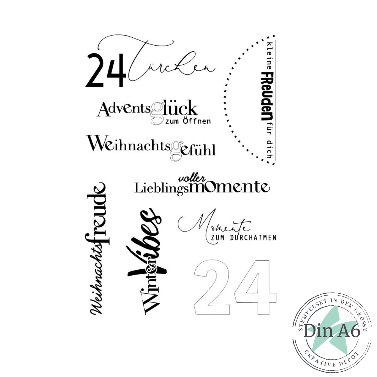 Stempelset - 24 Türchen