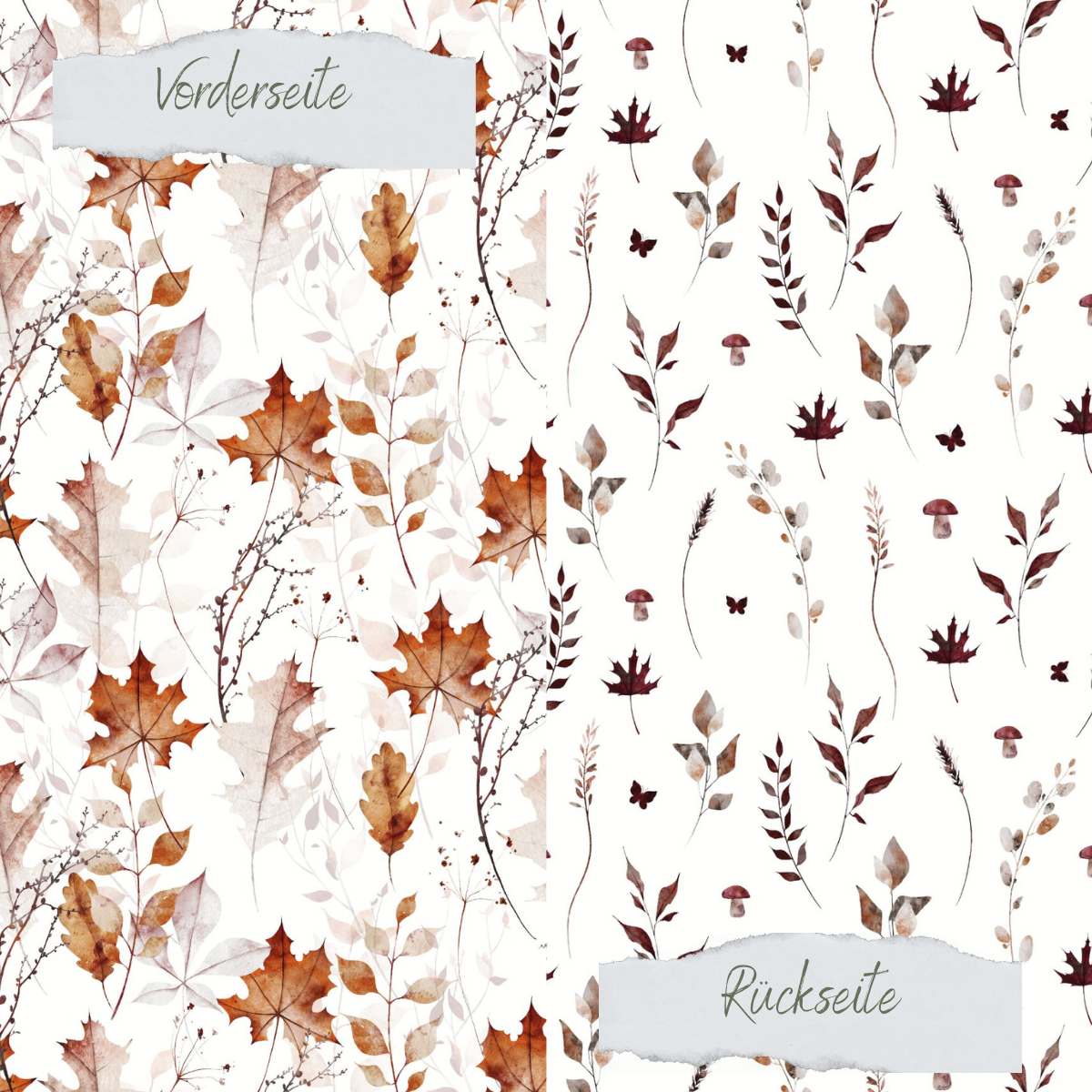 Papier décoratif - La magie des feuilles - Imprimé recto-verso