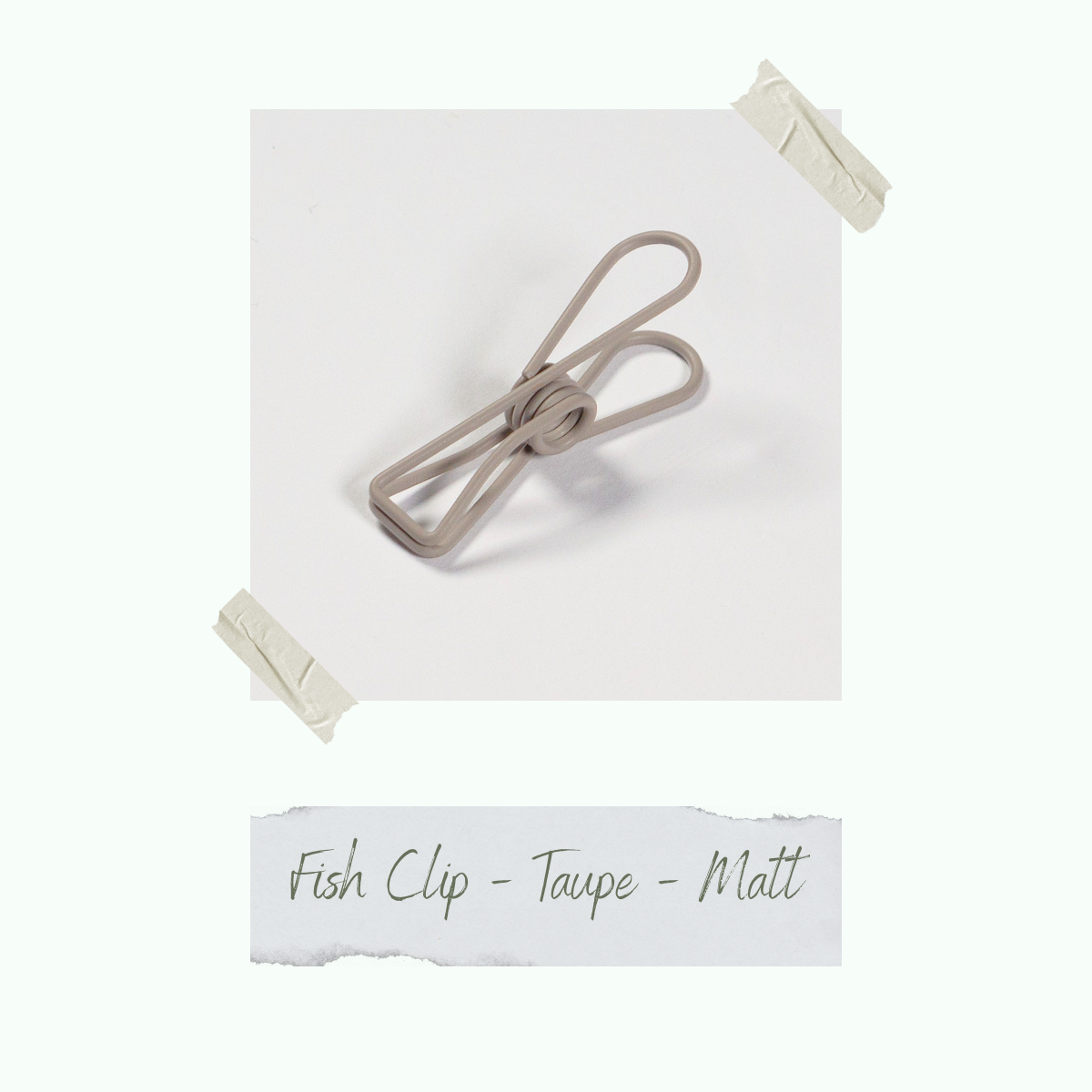 CD-ZB-094_Fish-Clip-Taupe-Matt Fish Clip - Taupe
