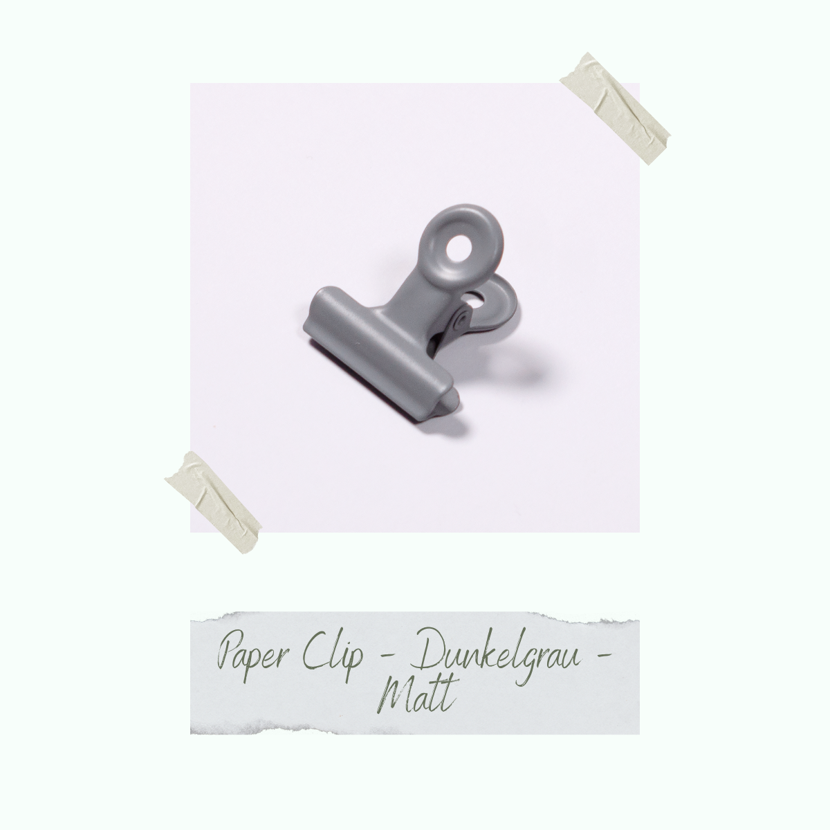 CD-ZB-064_Paper-Clip-Dunkelgrau-Matt-einzeln Paper Clip - Dunkelgrau - Matt