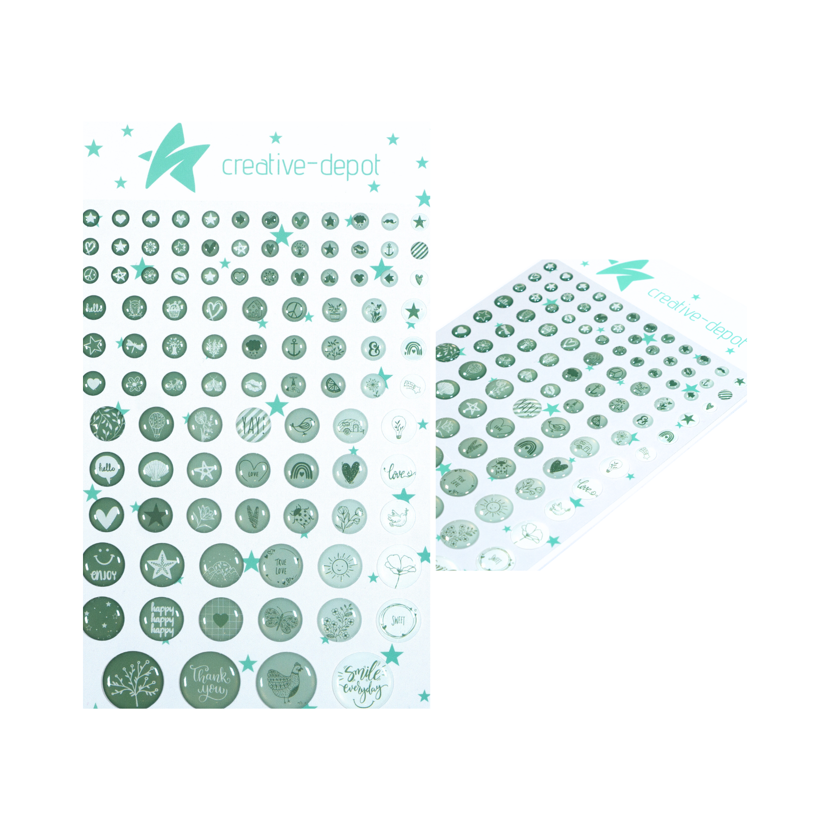 Enamel Dots - Motive - Olive