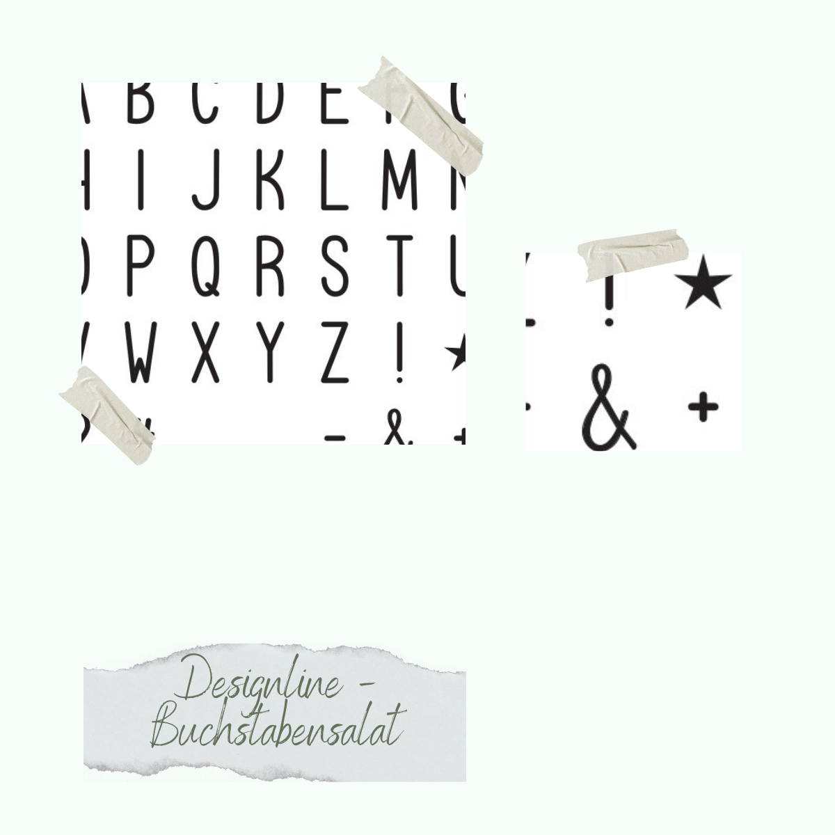 Stempelset - Designline - Buchstabensalat