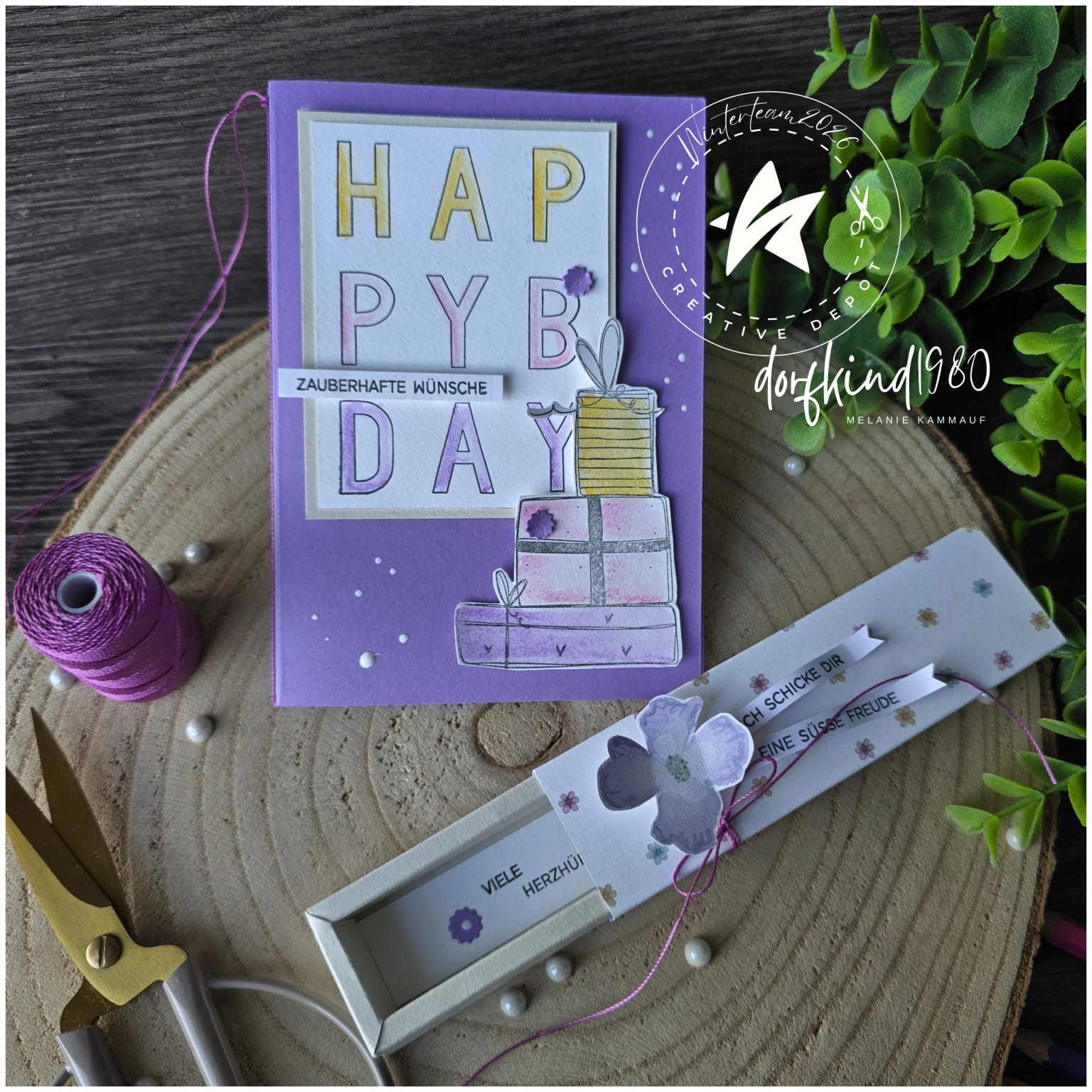 Stempelset - Carolas Layerspaß - Happy Bday - Hintergrund