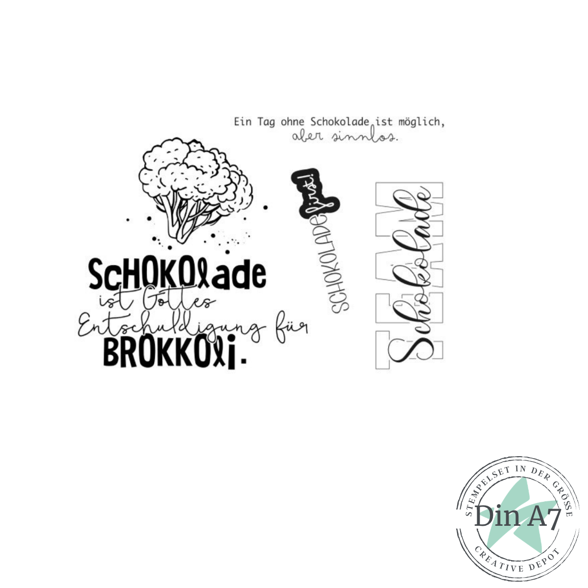 Stempelset - Schokolade first