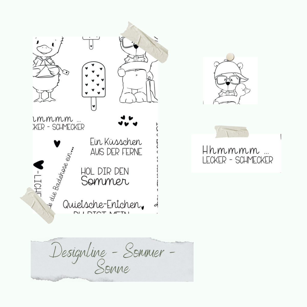 Stempelset - Designline - Sommer - Sonne
