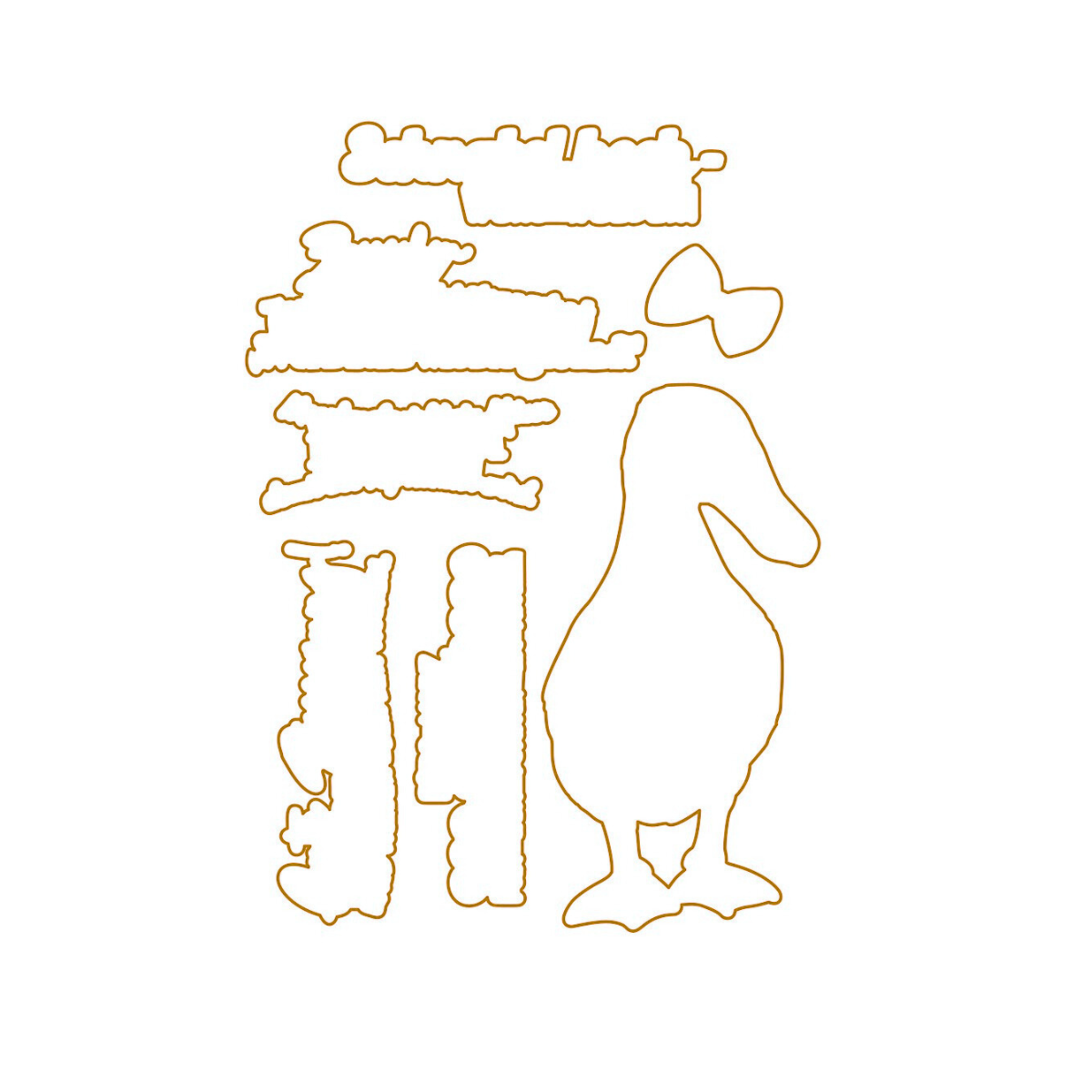 Die  - Erpel Emil - Outline