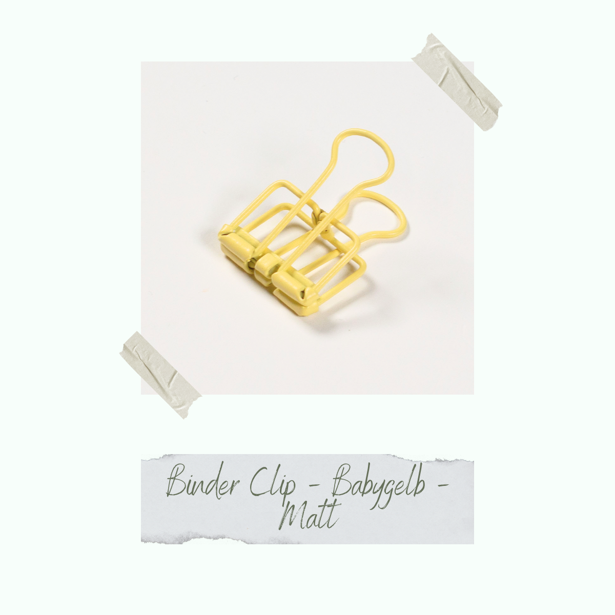CD-ZB-068-1_Binder-Clip-Babygelb Binder Clip - Babygelb