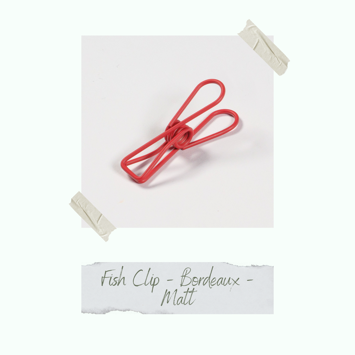 CD-ZB-090_Fish-Clip-Bordeaux-Matt Fish Clip - Bordeaux