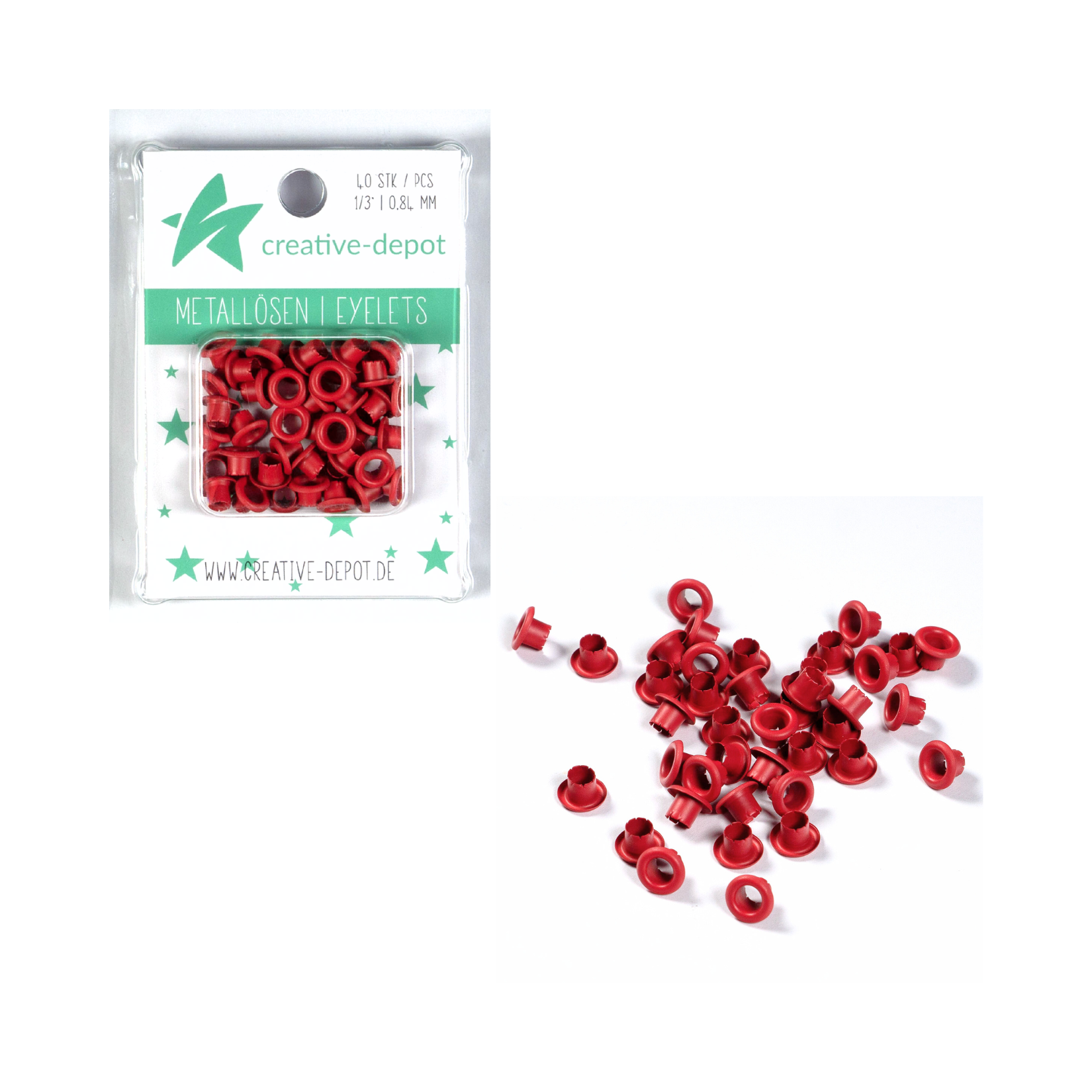 Eyelets - Bordeaux - Matt - 8 mm