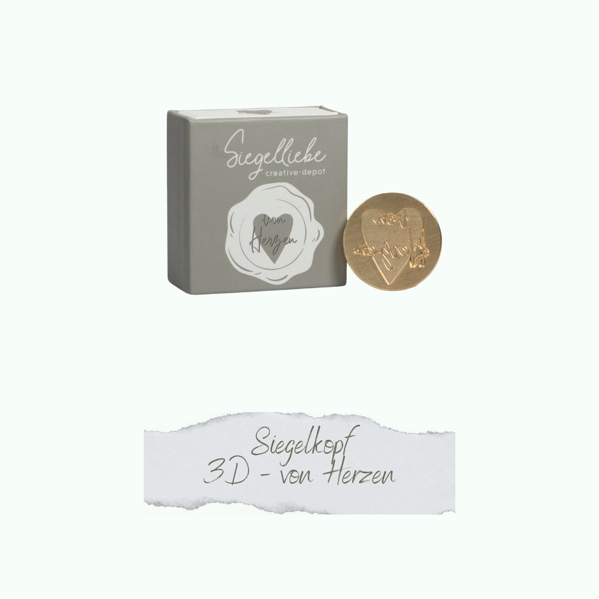 CD-Si-080 Siegelkopf - 3D - von Herzen