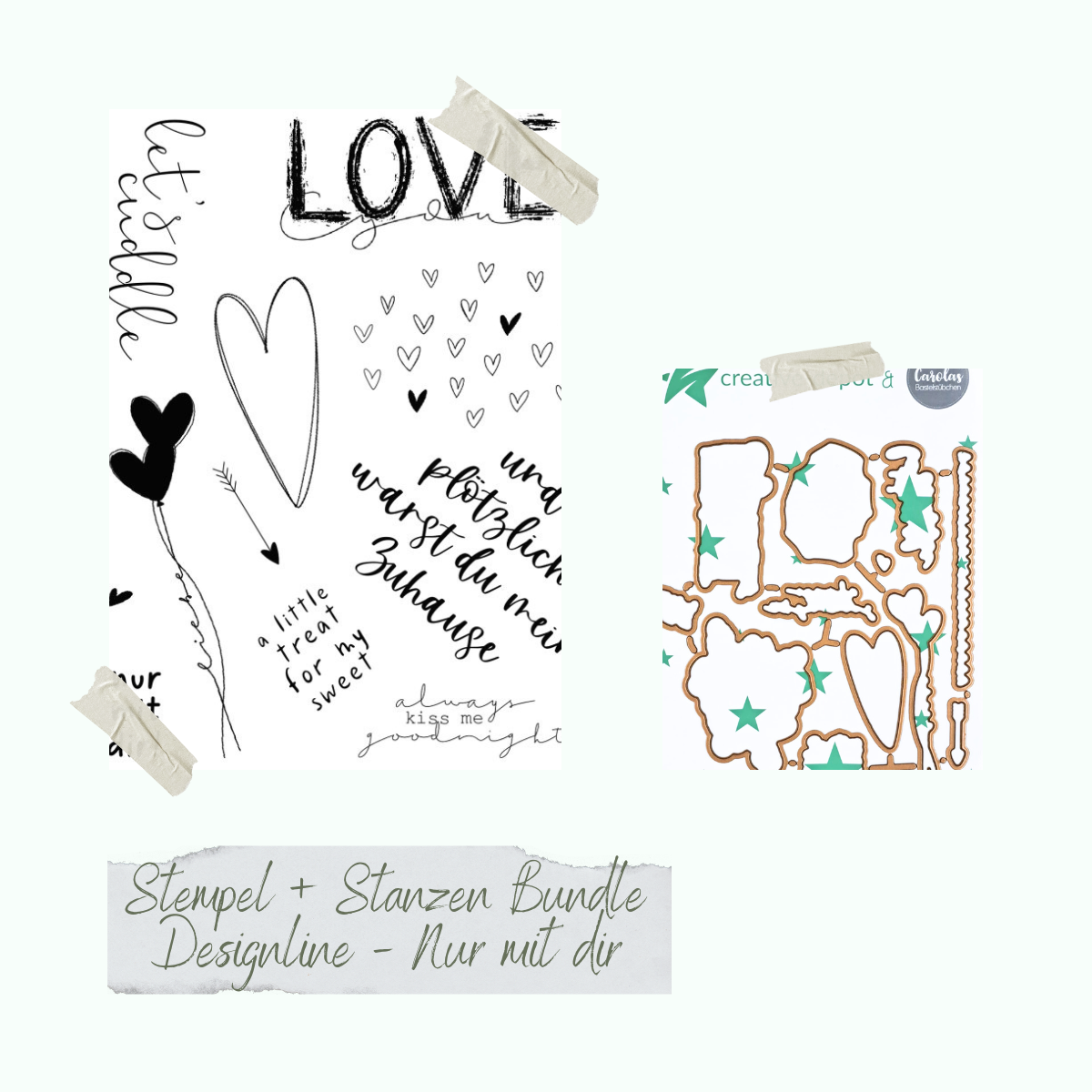 CD-BL-12991109 Bundle - Designline - Nur mit dir - Stempelset & Stanzen