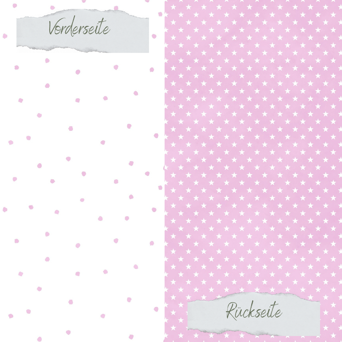 Papel de diseño - Basic - Hortensienliebe - Tupfen + Sternchen - Doppelseitig bedruckt  Papel de diseño - Basic - Hortensienliebe - Tupfen + Sternchen - Doppelseitig bedruckt