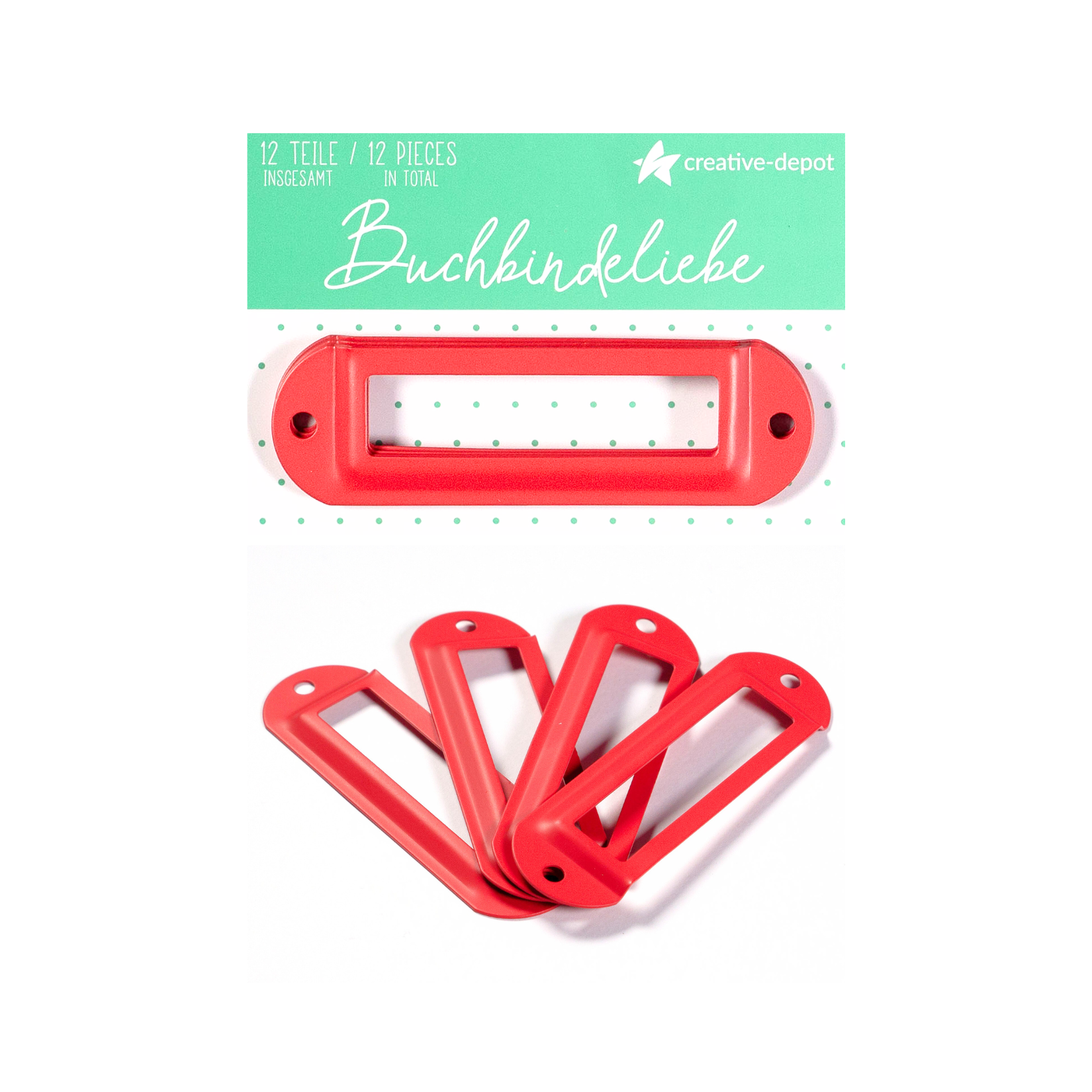 Etikettenhalter - Bordeaux - Matt - Buchbindeliebe