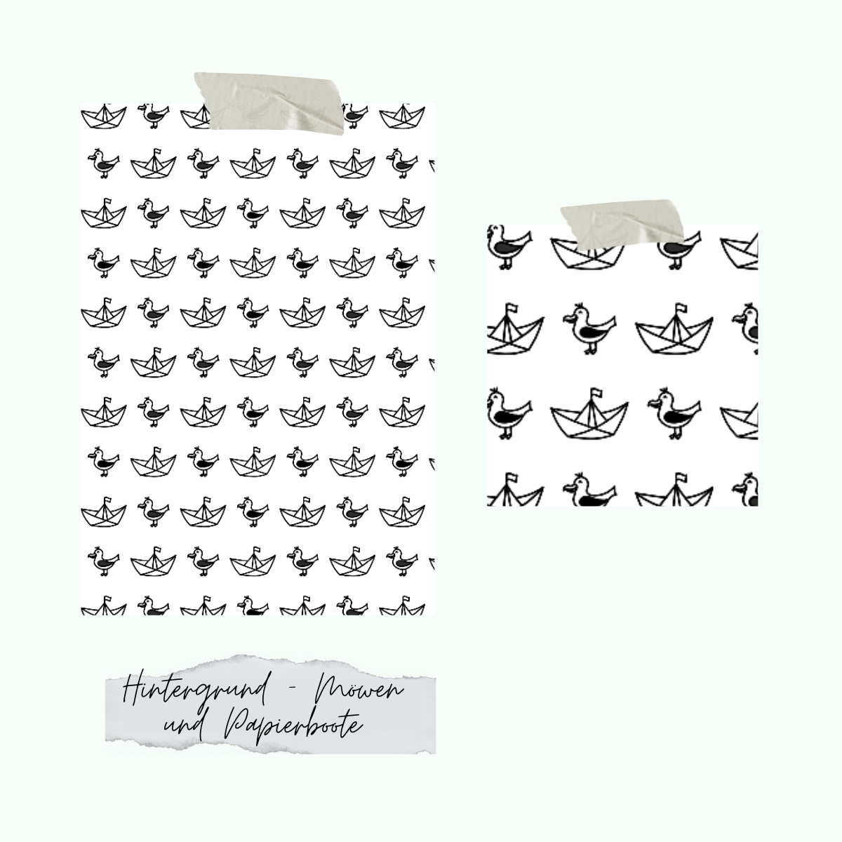Hintergrund-M-wen-und-Papierboote