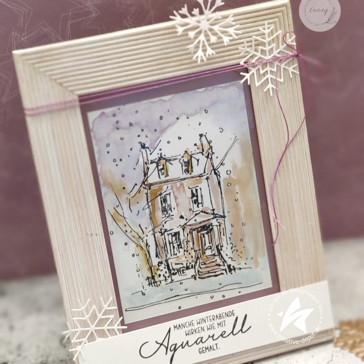 Stempelset - Winterhaus