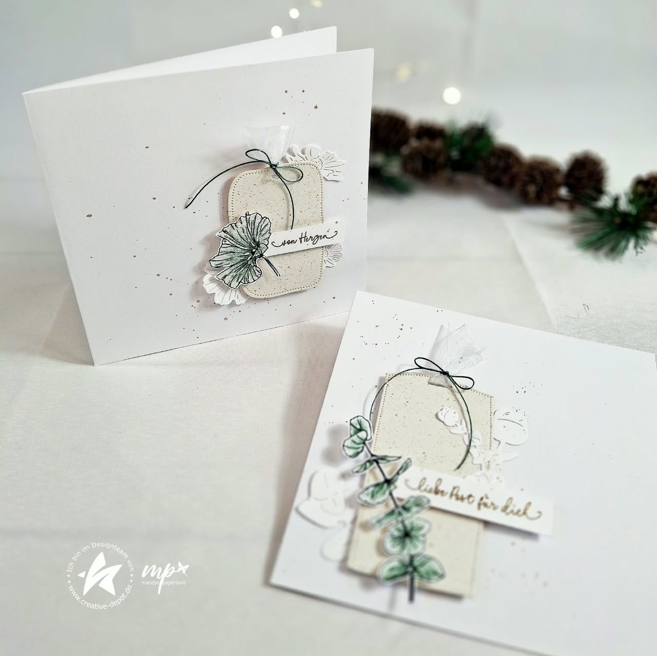 Stempelset - Doodle Tags Blumenromantik