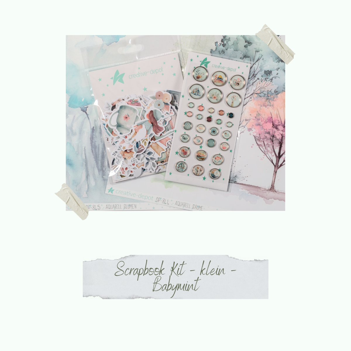 Kit scrapbooking - petit - Babymint - Layoutliebe